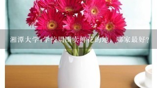 湘潭大学:学校周围卖鲜花的地，哪家最好？