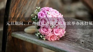 元旦期间，广州鲜花盛开，哈尔滨举办冰灯展，两地景观不同的原因是（ ）
