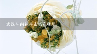 武汉斗南花卉市场在哪里